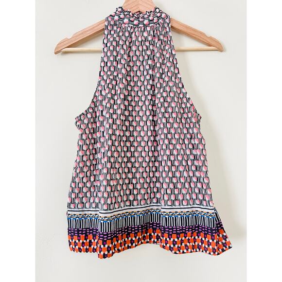 Anthropologie Women's Blouse Top Shirt Maeve Prema Flora Small Button High Neck - Picture 6 of 6